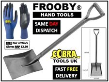 Heavy Duty Steel Square Mouth Builders Gardening Shovel Durable D Handle 25-48