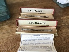 2 Ladies Excalibur Stainless Steel Flexible Watch Straps NOS 