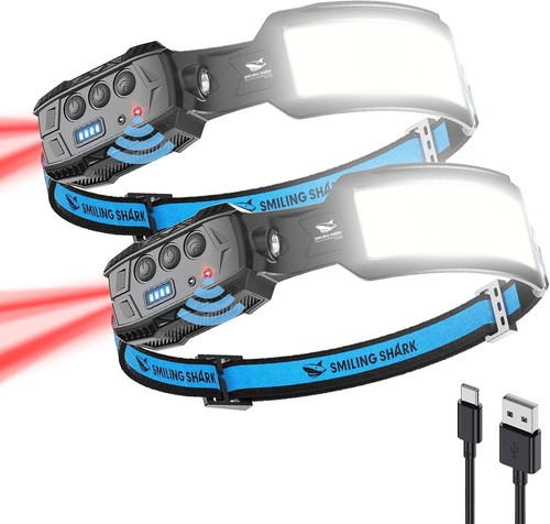 Smiling shark headlamp pack - smiling,