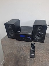 Acoustic Solutions Mini NE-8280 DAB CD MP3 FM RADIO SD CARD USB Black Remote