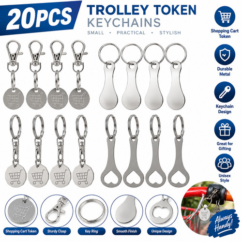 Trolley coin keyring - 2,