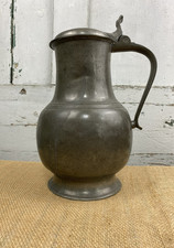 Large Antique Pewter Pitcher