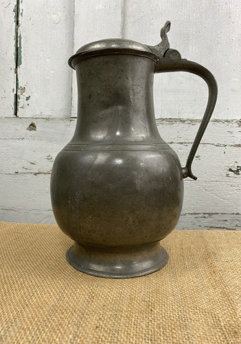 Large antique pewter - antique,