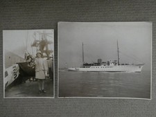 1929 PHOTOGRAPHS 'RHODORA' YACHT BEKEN COWES PRINT  & LAUNCH by NAOMI ROTHSCHILD