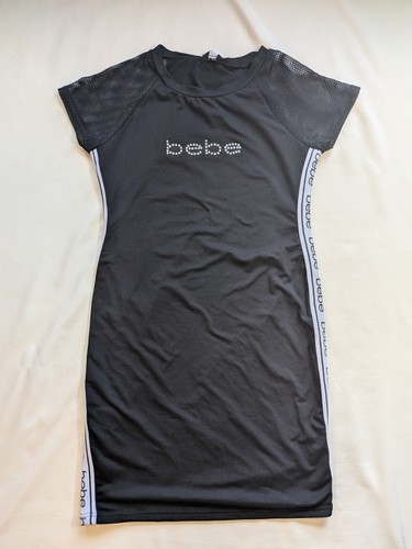 Bebe dress rhinestone logo - dress,
