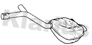 Rear left muffler exhaust - rear,