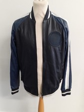 Mens Emporio Armani Leather Biker Jacket Size Medium / M