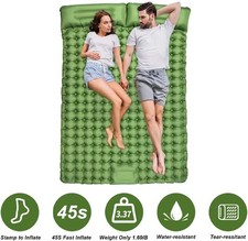 Inflatable double camping mat - double,