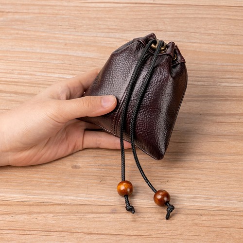 Genuine leather drawstring - genuine,