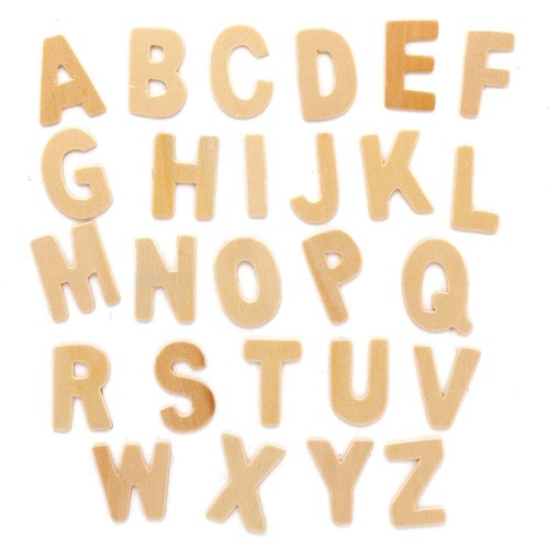 Wooden upper case letters - letters,