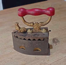 Vintage cast iron flat iron by Oliva of Madeira for hot coals