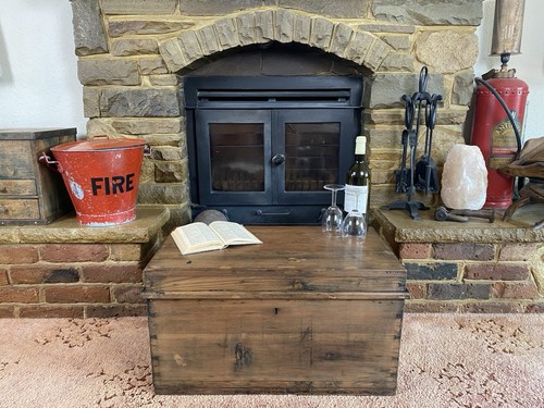 Old antique pine chest - antique,