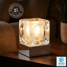 Frosted Cube Table Lamp Touch