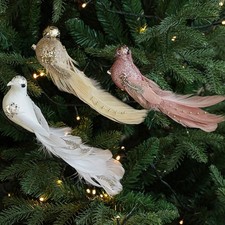 2x Glitter Artificial Feather