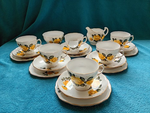 Vintage yellow rose tea - vintage,