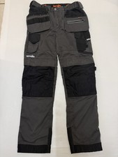Scruffs Grey Work Trousers Size W34/Long Holster Pochet Next New We22