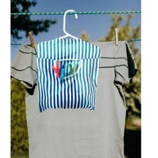 Hanging fabric peg bag - fabric,