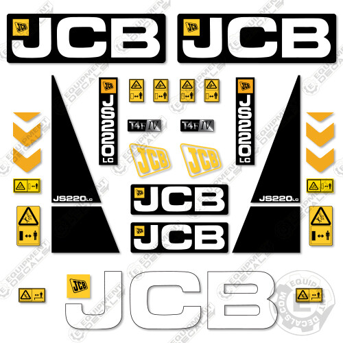 Fits jcb js220lc decal kit - jcb,