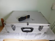Aluminum Camera Flight Case c/w Padded Interior + Strap & Keys ~ 46 x 33 x 15cm