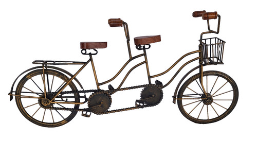 Tandem bicycle art sculpture - tandem,