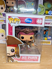 Funko POP! Pirates of the Caribbean Jack Sparrow #48 BOX DAMAGE w/Pop Protector