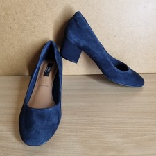 M&S Insolia Navy Blue Leather