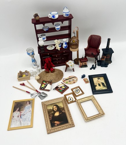 Vintage dolls house furniture - dolls,