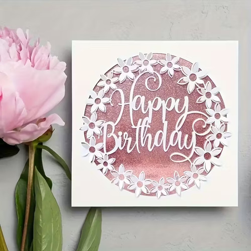 Happy birthday floral - happy,