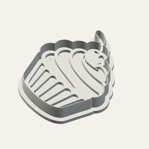 Cupcake design cutter - design, and