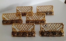 Set 6 x Vintage Kitsch Gilt