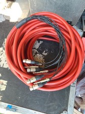 22m long 8x screened balanced audio loom XLR TRS Broadcast Studio recording