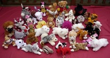 Soft Toy Pug Ginger Tabby Cat Jointed Teddy Bear Westie Scottie Puppy Dog Minnie
