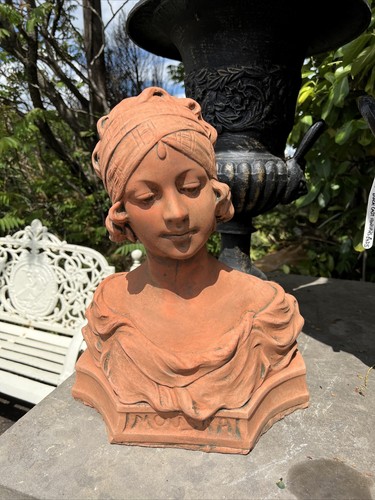 French stone bust female - bust,