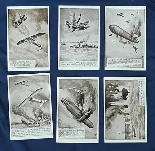 Ww1 postcards zeppelin - postcards,