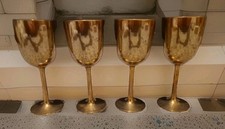 Vintage Solid Brass Wine