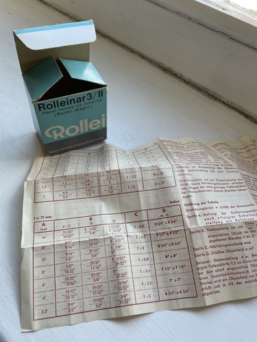 Original box for rollei - box,