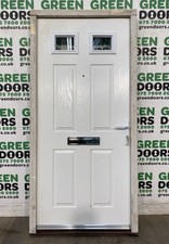 WHITE COMPOSITE FRONT DOOR