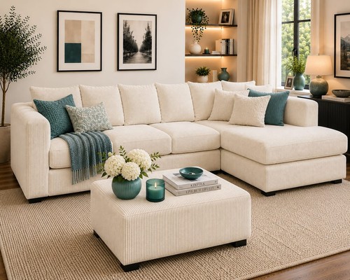 Xxl corner sofa shape 5 - ,
