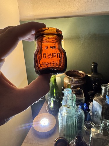1920 50s vintage amber - amber, glass