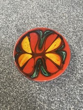 Vintage Poole Pottery Delphis Pin Dish  Shape 49 Signed 12.5cm Stunning