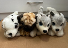 4x Keel Toys Cuddle Puppies