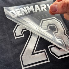 Iron-On Name Number Decal PU