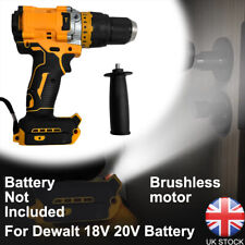 13MM Chuck Brushless Cordless Combi Hammer Drill for Dewalt 18V 20V Battery UK