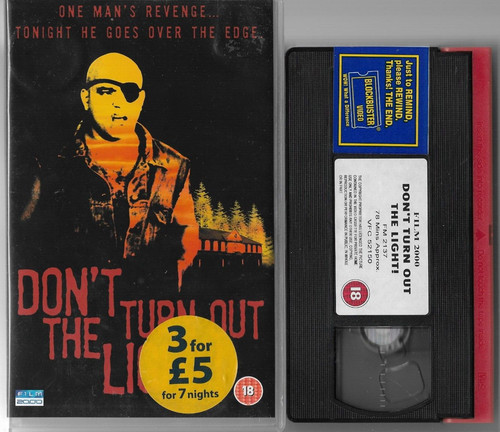 Don turn out the lights - don't,