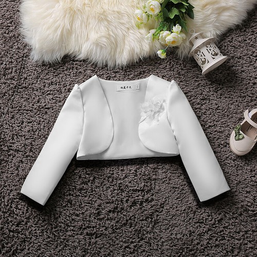 Girl satin bolero - bolero, open