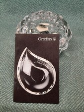 Orrefors Glass Raspberry Tealight Candle Holder by Ann Nilsson - Boxed