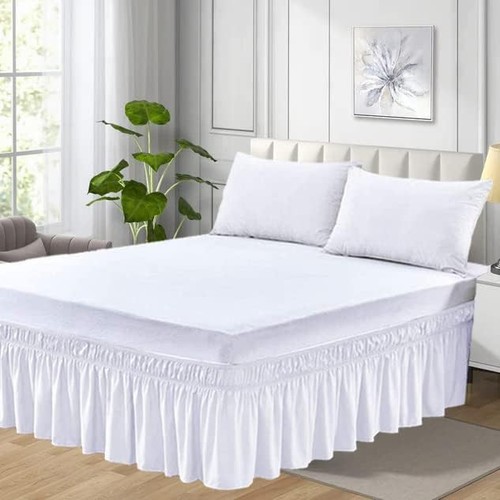 Easy care double bed valance - bed,