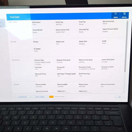 Dell xps 9520 6 - 15, 15.6"