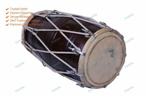 Professional dholak with rope - dholak,