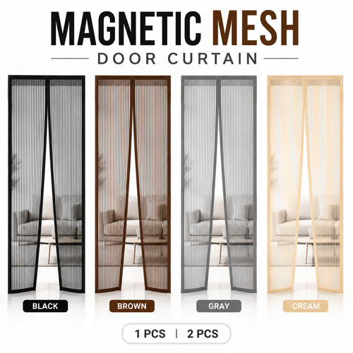 Magic curtain door mesh - door,